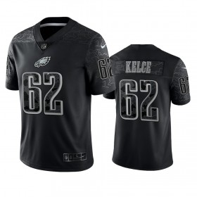 Tröjor Philadelphia Eagles Jason Kelce 62 Svart Reflective Limited - Män